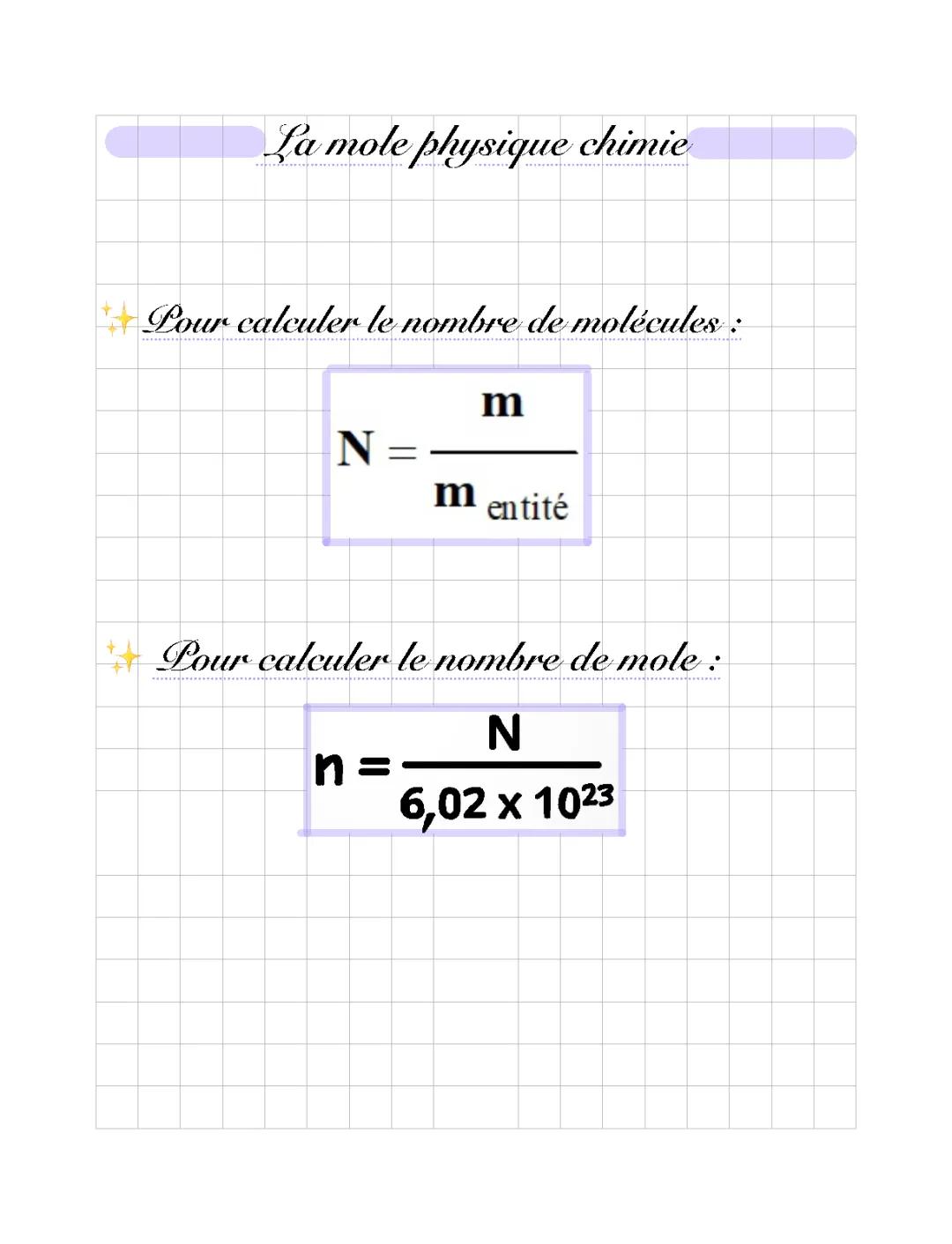 Comment Calculer le Nombre de Molécules et d'Entités dans un Échantillon