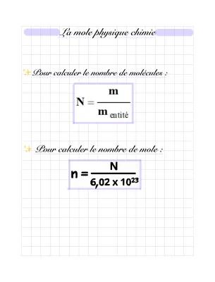 Know Physique Chimie : La mole  thumbnail