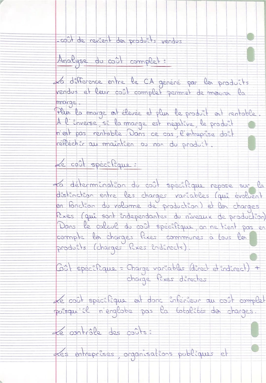 chap 48
●
Chapitre 6: les couts.
Calcule du coût de revient:
Prix d'achat
+
=
frais d'achat
coût d'achat
coût de product
+
frais de distribu