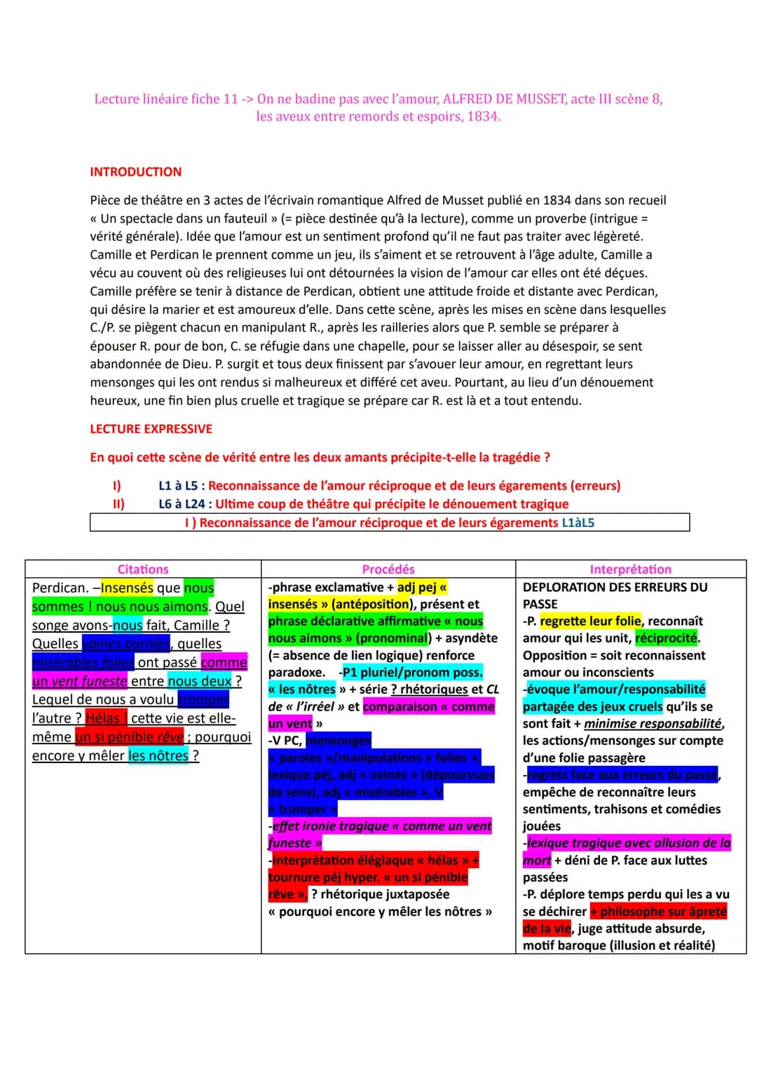 Acte III, scène 8 Musset