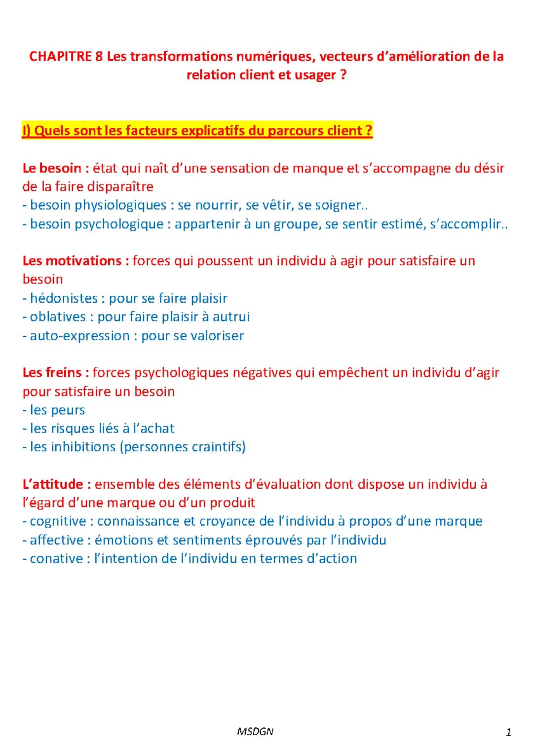 MSDGN - TSTMG - Les transformations numériques, vecteurs d’amélioration de la relation client et usager ?