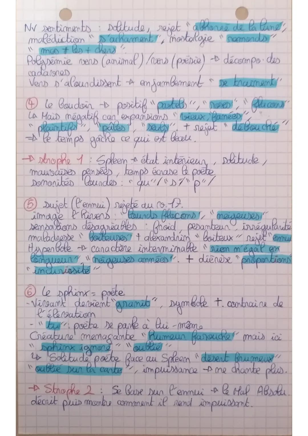LLO
1
Spleen 76
Spleen
Intro: Extrait des Fdu M (1857) de B (poète XIXⓇD),
6 sections & évolution solutions au
= section Spleen et Ideal
Mon