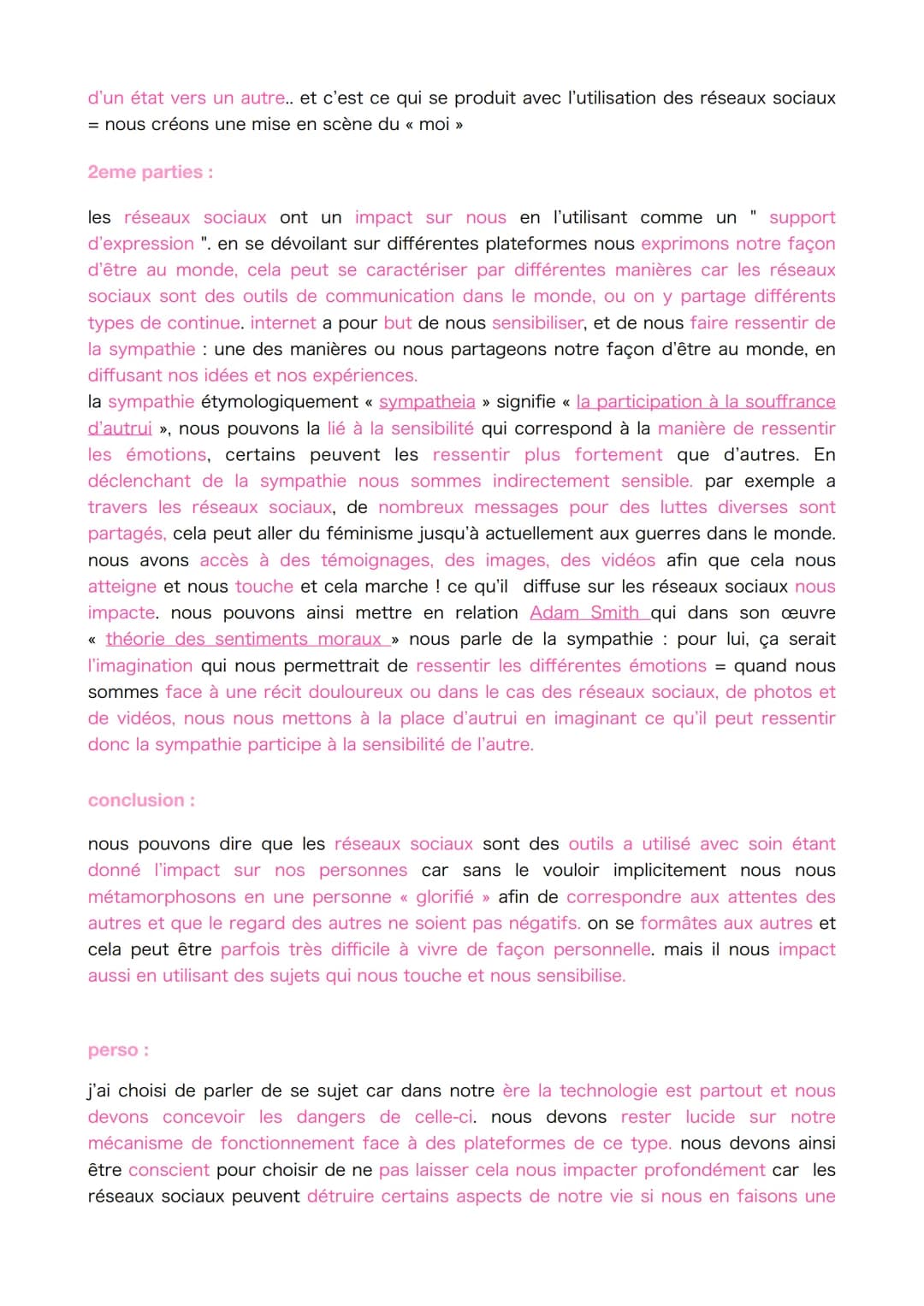 introduction :
GRAND ORAL HLP
l'impact des réseaux sociaux sur notre personne ?
quand on nous demande « qui est tu ? » avant notre première 