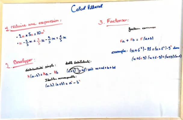 Know calcul littéral  thumbnail