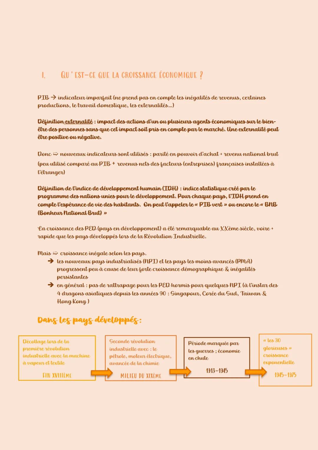 QUELS SONT LES SOURCES ET LES DÉFIS DE LA
CROISSANCE ÉCONOMIQUE ?
INTRODUCTION:
Définition de la croissance économique: selon François Perro