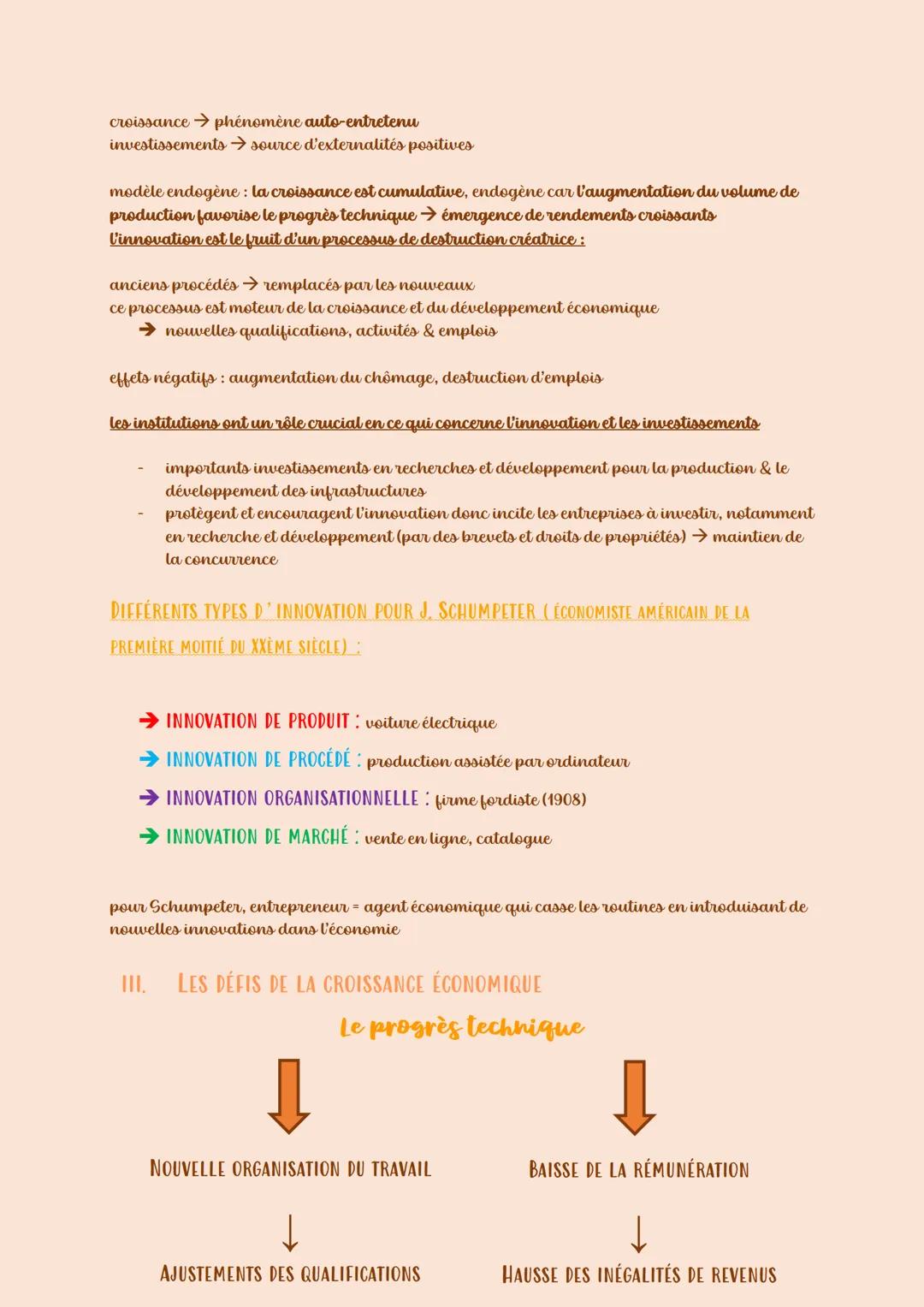 QUELS SONT LES SOURCES ET LES DÉFIS DE LA
CROISSANCE ÉCONOMIQUE ?
INTRODUCTION:
Définition de la croissance économique: selon François Perro