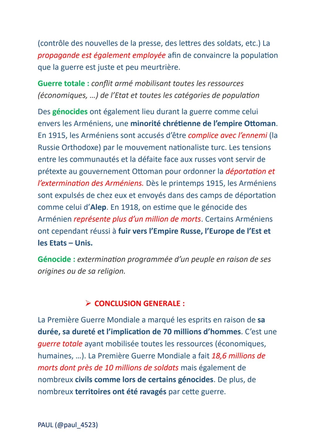 Civils et militaires dans la
première guerre mondiale
➤ Repères chronologiques :
28 juin 1914: Attentat de François Ferdinand à Sarajevo
28 
