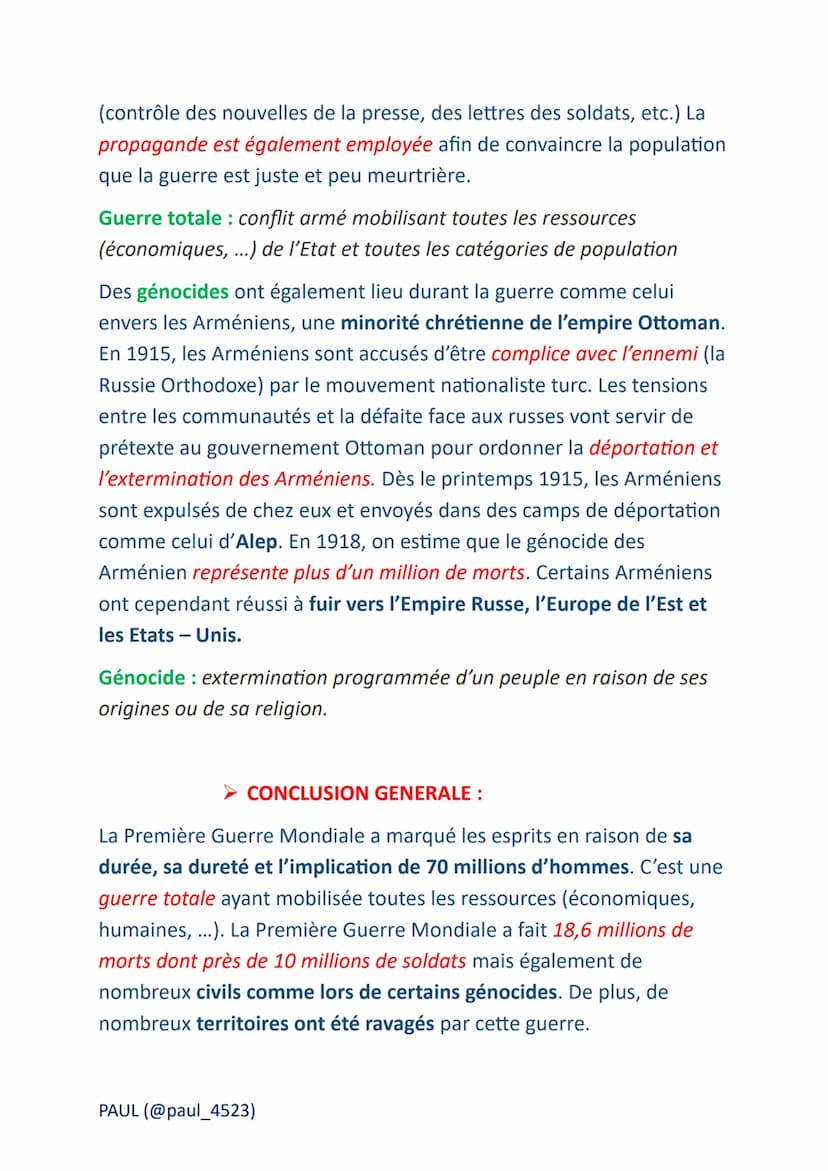 Civils et militaires dans la
première guerre mondiale
➤ Repères chronologiques :
28 juin 1914: Attentat de François Ferdinand à Sarajevo
28 