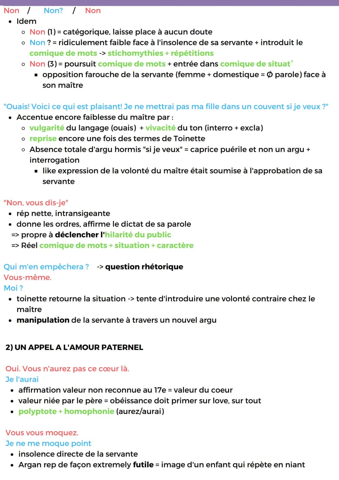 LECTURE LINEAIRE 1
ACTE 1, SCENE 5 DU MALADE IMAGINAIRE
De la servitude à l'insolence, une source de comique
INTRODUCTION
Le Malade Imaginai