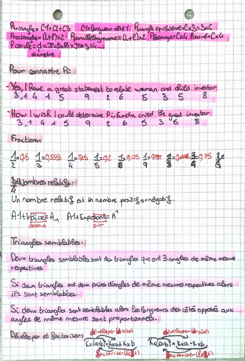 --- OCR Start ---
Droites:
th
Parallèles: Si deux droites sont parallèles alors toute parallèle
à l'une est parallèle à l'autre.
A
E
Si deux