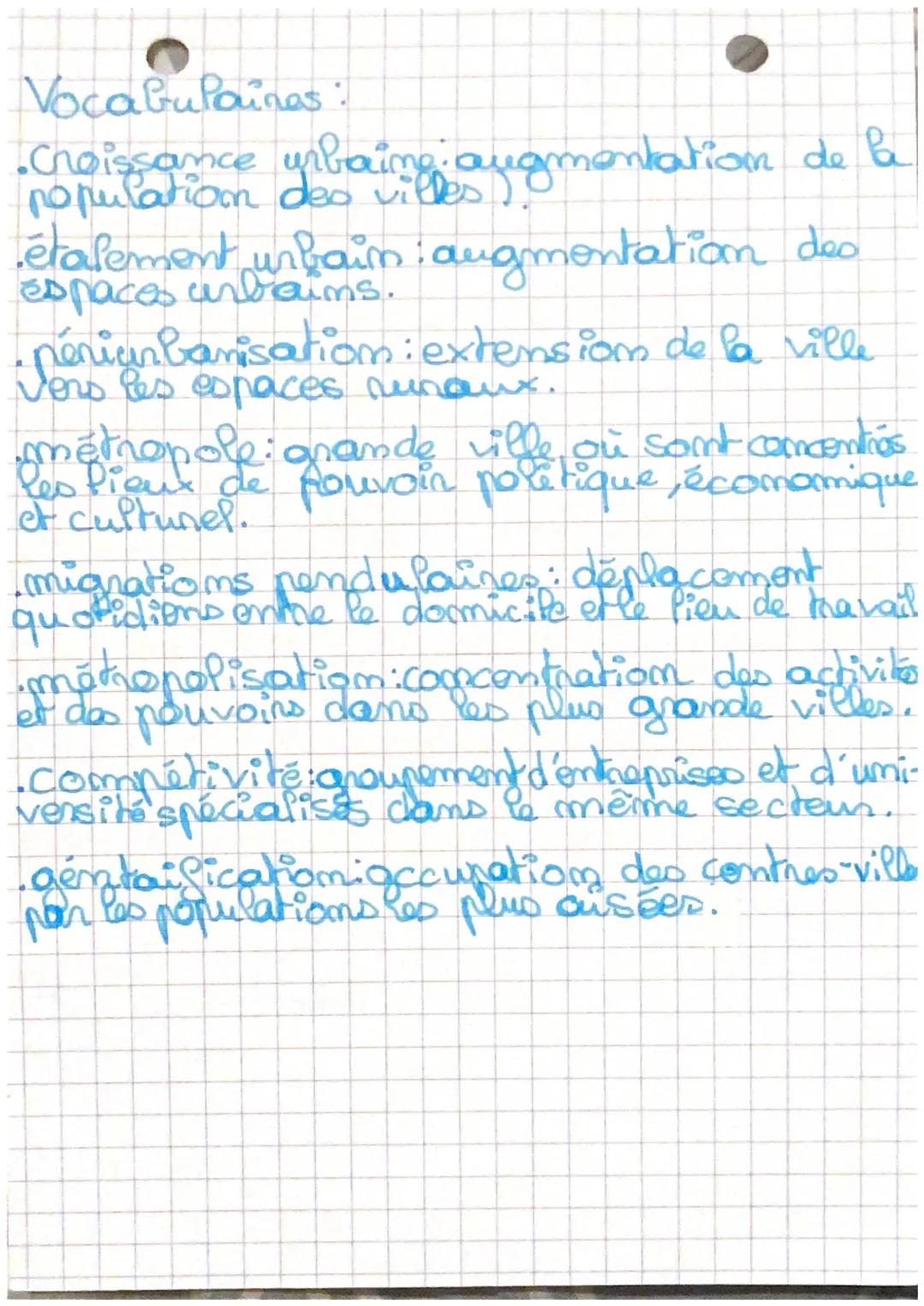 # GEOGRAPHIE

Aine Urbaine vile contre ] Pope
+Danlieue
+ Peripherie

Unbaim

Em 1950, la France commoût une croissance
unbaime. Aujourd'hui