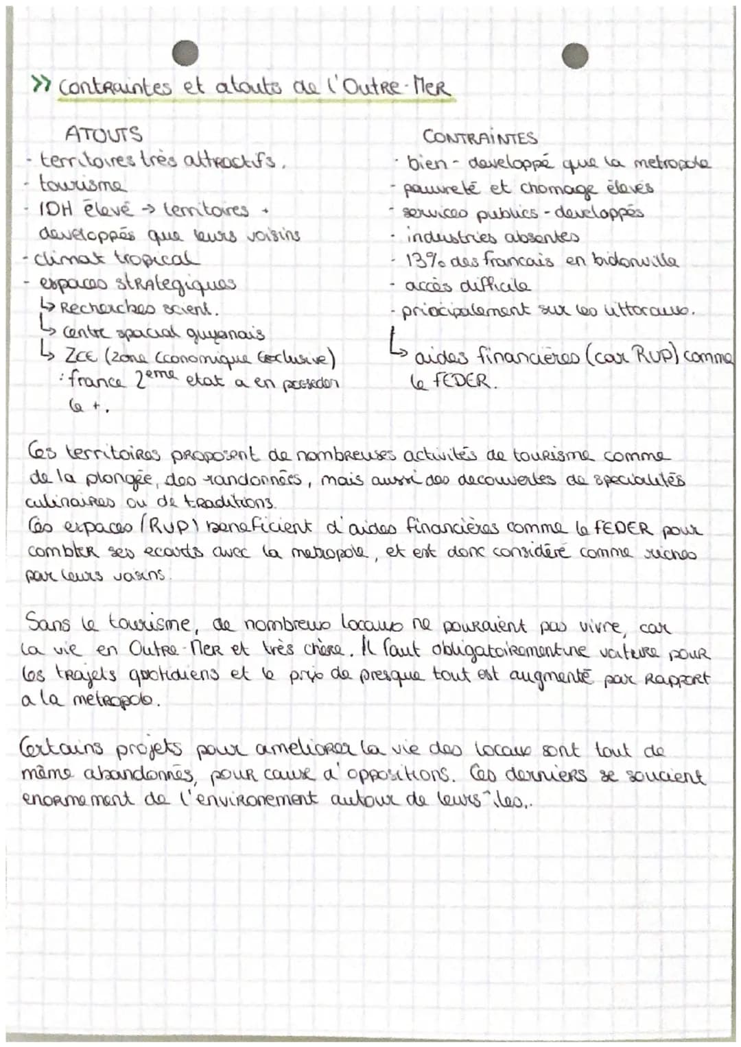 •Geographie
»Amenager les territoires ultramarins français
DEFINITIONS
> territoires ultramarins Territaires d'Outre-Mer faisant partie du
t