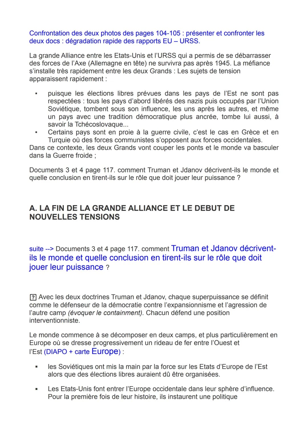 Chapitre : LE MONDE ET LA FRANCE
DE LA FIN DE LA 2GM AUX ANNEES
1970
La 2GM présente un bilan effroyable :
Bilan humain :
Environ 60 million