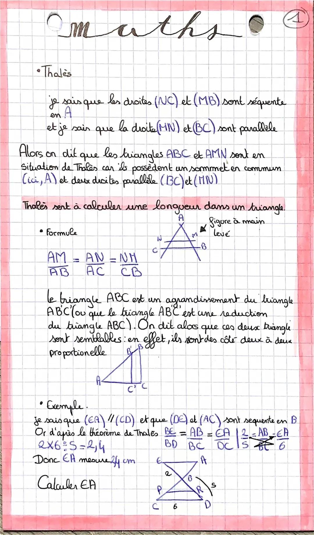 Apprends le Théorème de Thalès et Pythagore facilement !