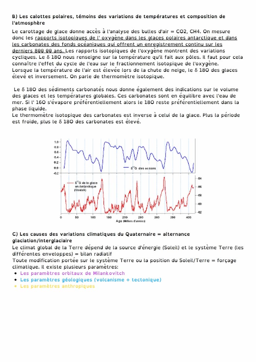 Thème 2: Enjeux
contemporains de la
planète:
Comprendre les climats du
passé
Comment est-il possible de reconstituer les climats du passé?
C