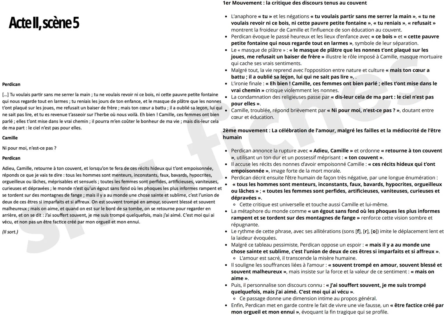 Acte II, scène 5
Perdican
[...] Tu voulais partir sans me serrer la main; tu ne voulais revoir ni ce bois, ni cette pauvre petite fontaine
q