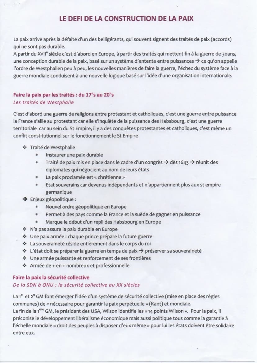 ●
DEFINITION:
Un conflit : C'est une situation relationnelle structuré par un antagonisme (opposition), à l'origine
d'une guerre
●
Une guerr