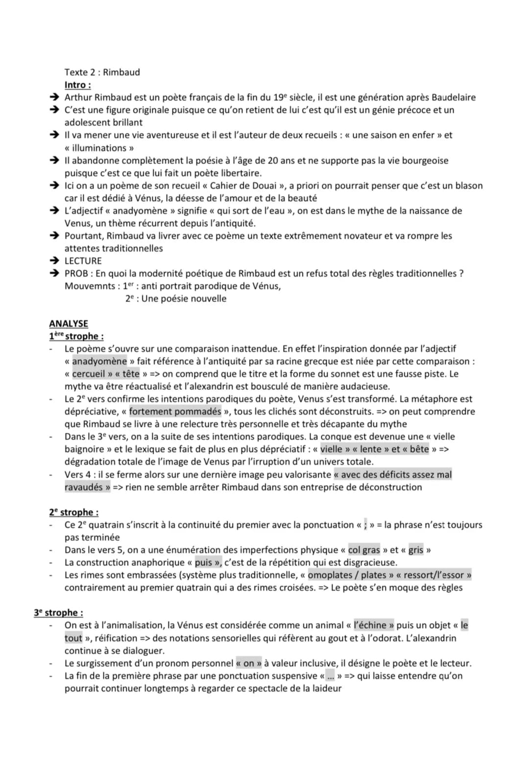 SEQUENCE I
La poésie du XIX siècle au XXIème siècle
Apollinaire, Alcools / Modernité poétique?
Explication linéaire n°2 du parcours associé
