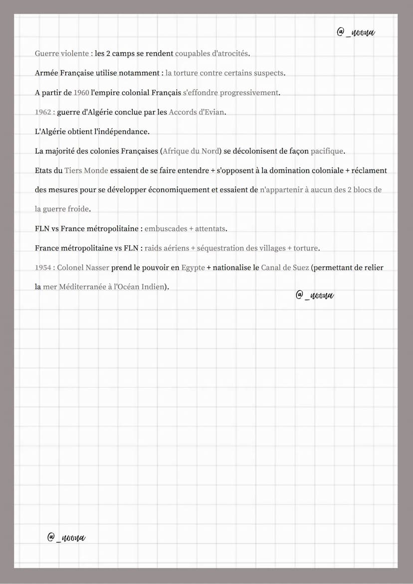 DÉFINITIONS :
Independances et
nouveaux etats
-brevet 3ème-
Colonie: territoire conquis, dominé et administré par une puissance étrangère.
I