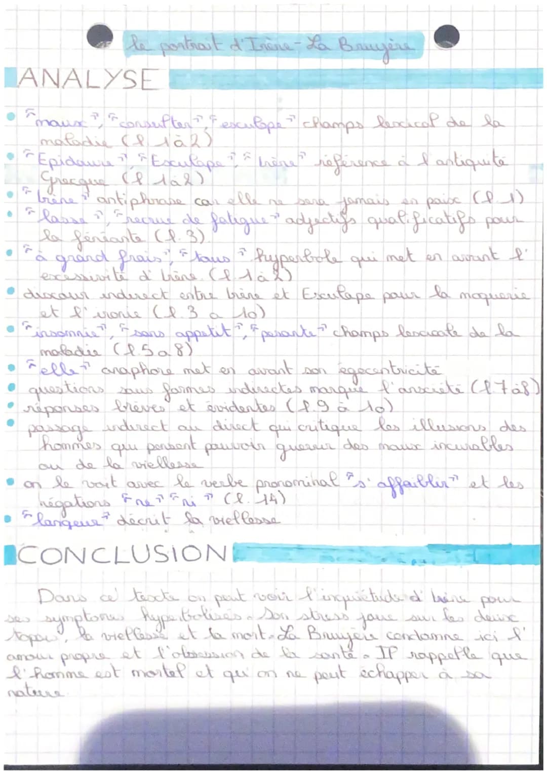 FRANÇAIS
analyse bréaire le portrait d' trène
Les Caractères, La Bruyère
INTRODUCTION
L'œuvre "Les Caractères" par Jean de La Bruyère
a été 