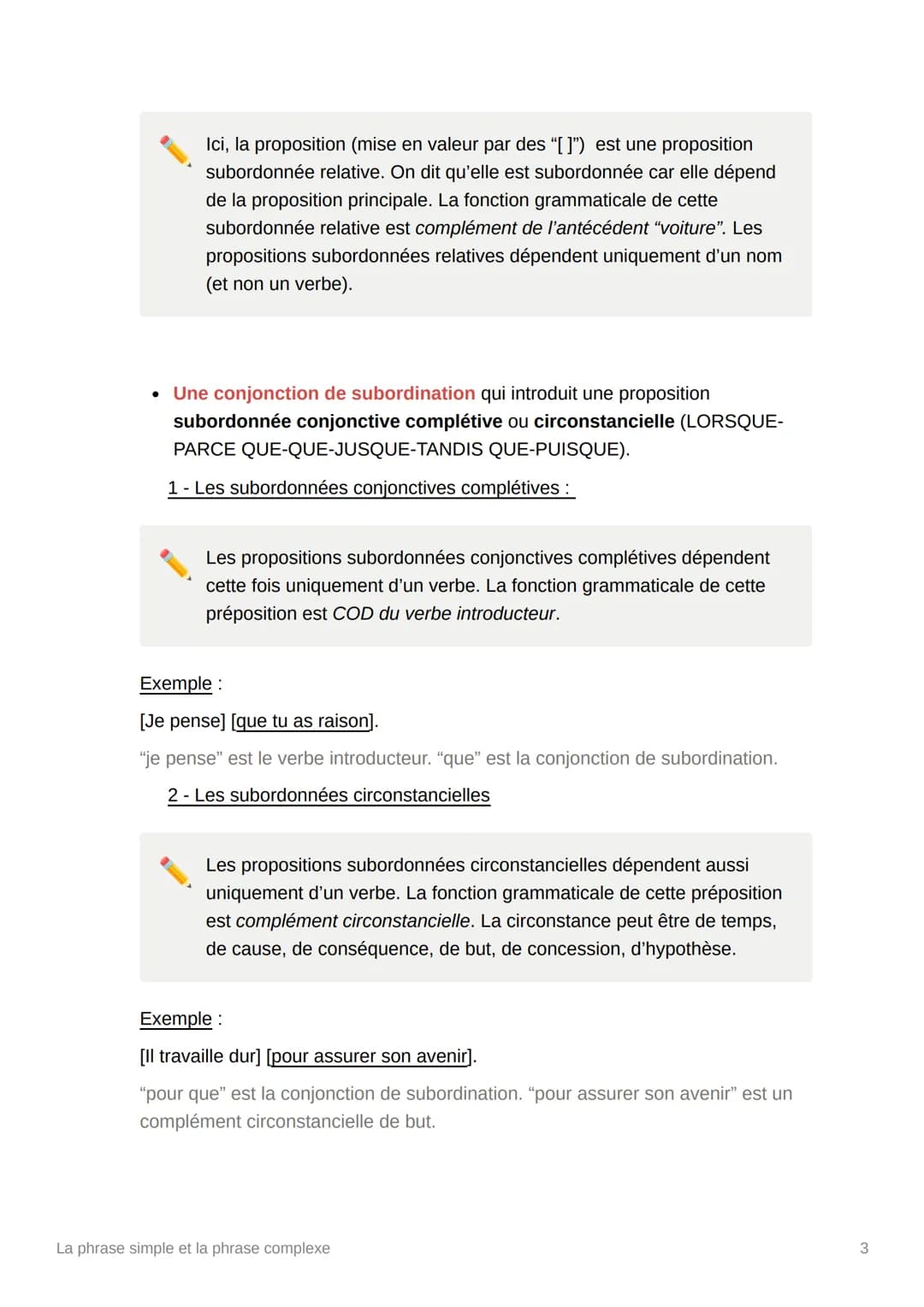 萍 萍
+55
La phrase simple et la phrase
complexe
BOSS
かめ
En premier lieu, faisons un simple rappel :
• La phrase s'articule autour du verbe co