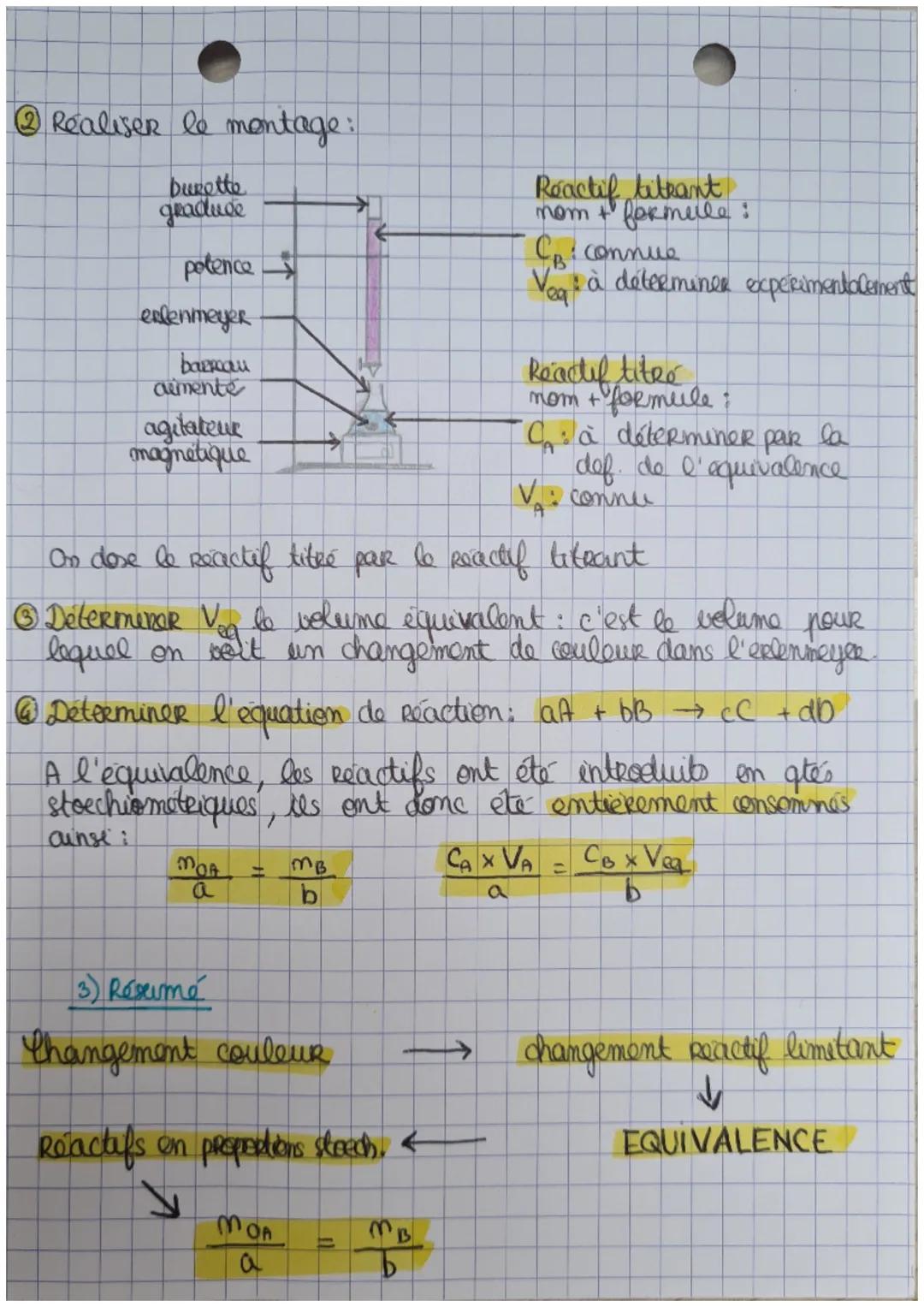 # dosage par bitrage
colorimetrique

1) Definitions
*   Un dosage

Doser c'est déterminer la concentration C d'une solution ou
la quantite d