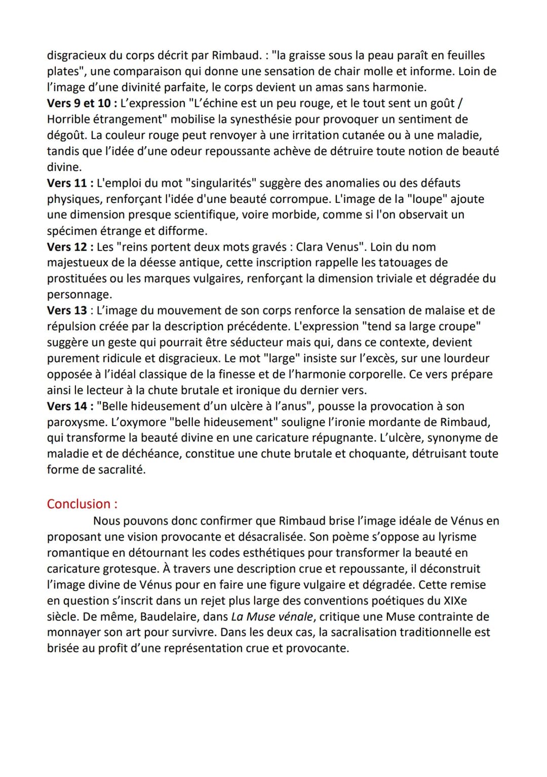 # Emancipation créatrice

Vénus Anadyomène

# Introduction :

Arthur Rimbaud, au cours de son adolescence, écrit en 1870 une série de poèmes