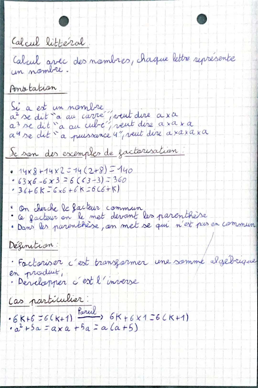 # MATH

Chapitre 2: la distributivité

Expression literal:

- Dans ce qui suut, a et b sont des nambres relatifs.
- at best une semme dont a