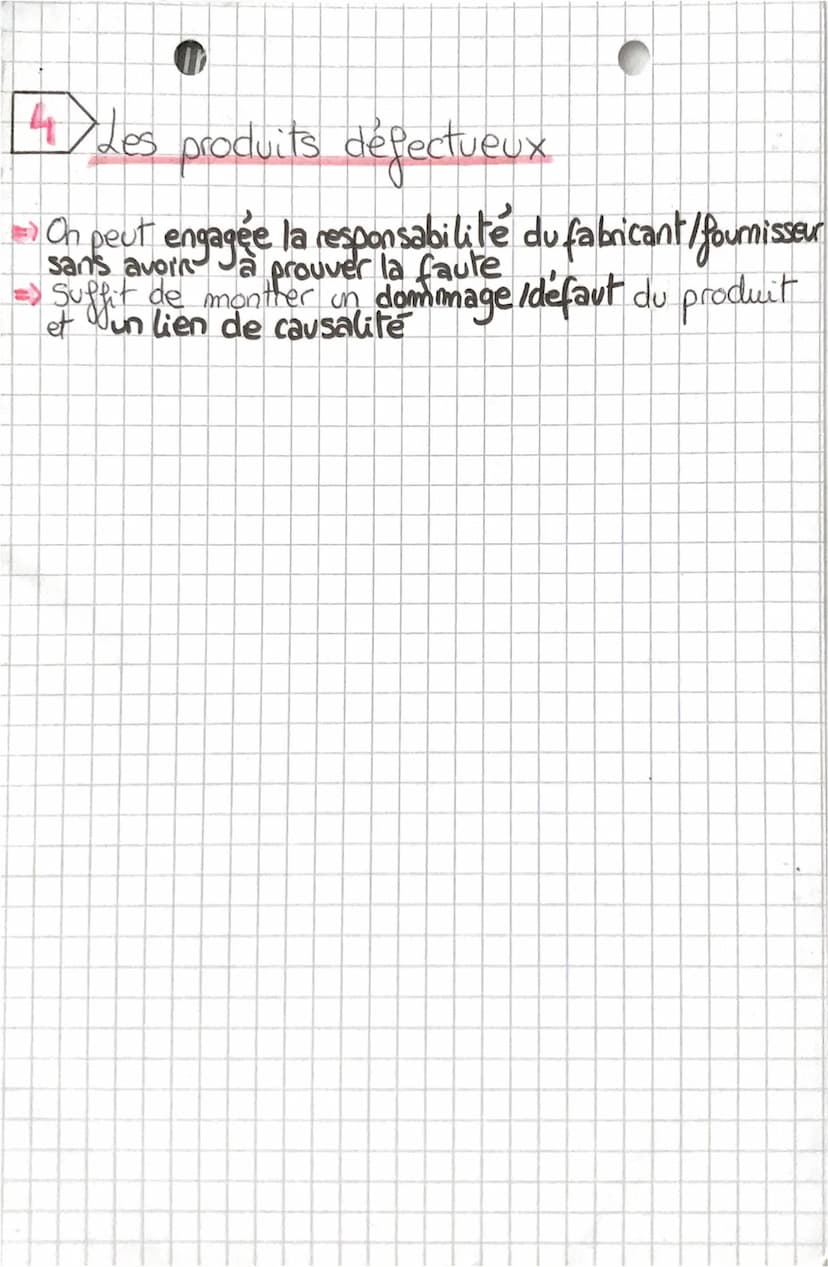=
Chap 4
droit
Les Régimes spéciaux
de Responsabilité
Le prejudice écologique
Le Régime de
l'accident de travail
Les produits défectueux L'a