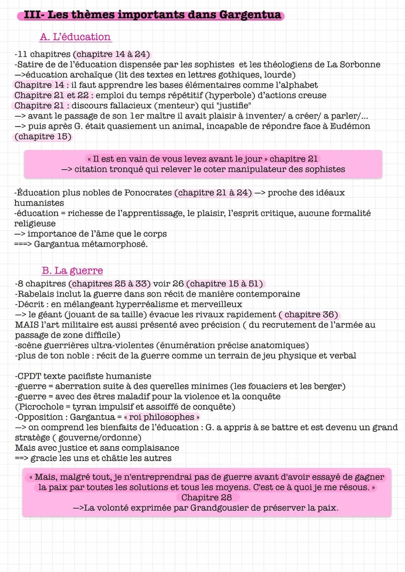 GARGANTUA
I- Présentation de l'auteur
François Rabelais :
-né fin du XVe S
-moine puis médecin réputé
-écrivain humaniste et de la Renaissan