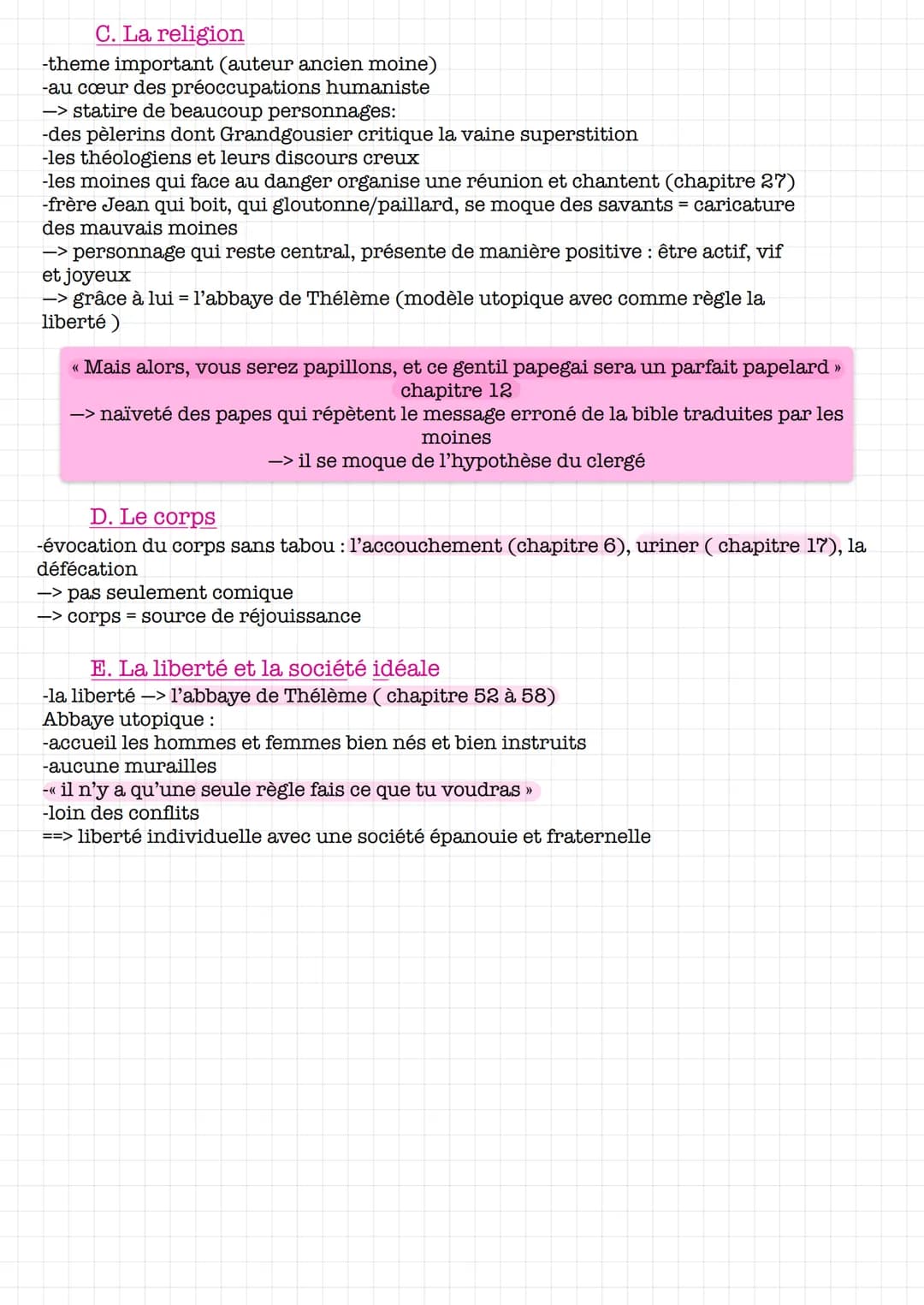 GARGANTUA
I- Présentation de l'auteur
François Rabelais :
-né fin du XVe S
-moine puis médecin réputé
-écrivain humaniste et de la Renaissan