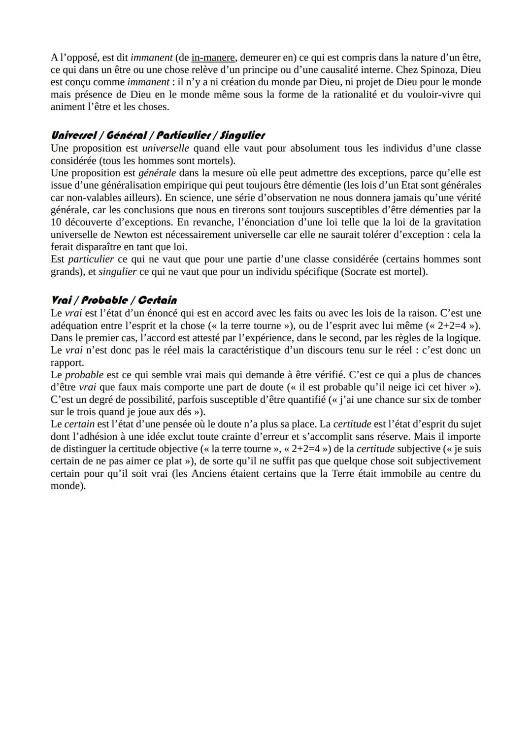 Repères
Absolu/Relatif
Est dit absolu ce qui n'a besoin que de soi pour être et pour être conçu. C'est une forme extrême
d'indépendance et d