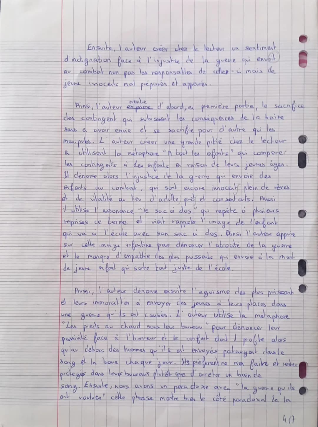 COMMENTAIRE (20 points)
Objet d'étude : La poésie du XIXe siècle au XXIe siècle
Boris VIAN, << À tous les enfants »>, Chansons, poèmes écrit