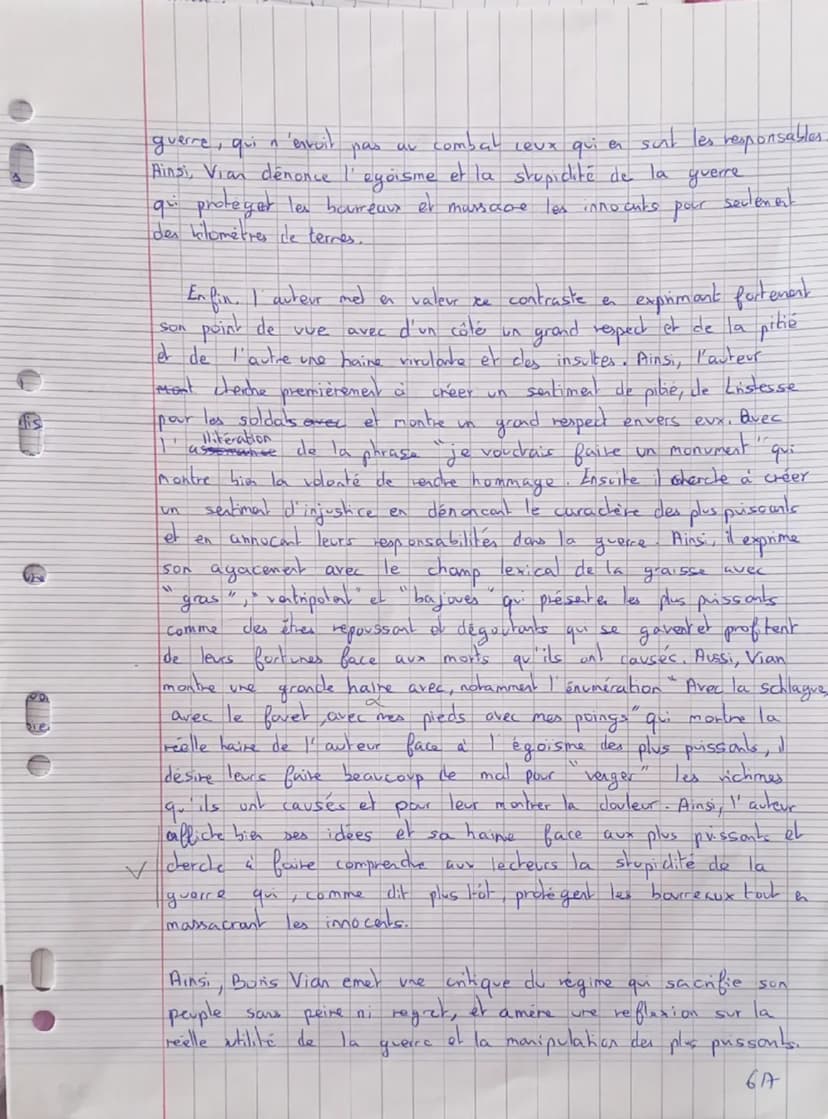 COMMENTAIRE (20 points)
Objet d'étude : La poésie du XIXe siècle au XXIe siècle
Boris VIAN, << À tous les enfants »>, Chansons, poèmes écrit