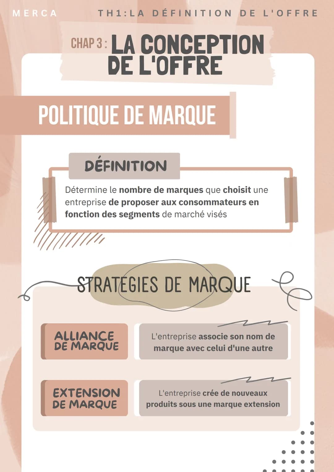 MERCA
TH1: LA DÉFINITION DE L'OFFRE
CHAP 3: LA CONCEPTION
DE L'OFFRE
OFFRE GLOBALE
DÉFINITION
Combinaison de l'offre principale et de l'offr