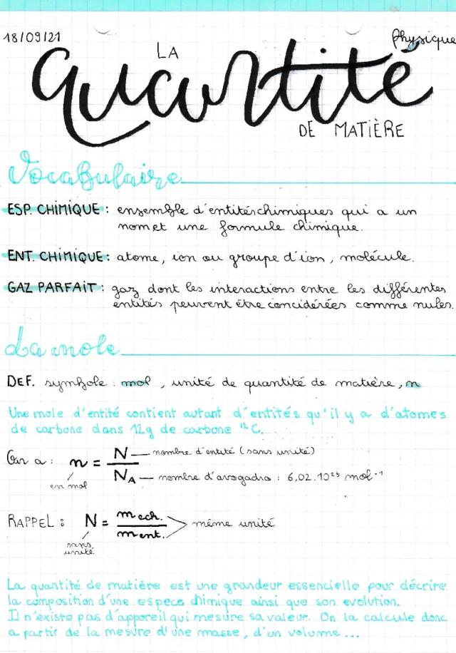 Know La quantité de matière thumbnail