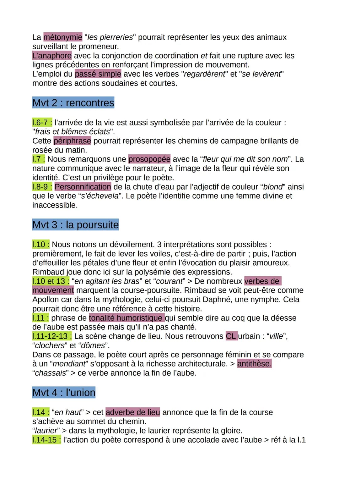 Introduction
Ce poème en prose appartient au recueil Illuminations écrit entre 1874 et
1875. Son étude permet de comprendre l'entreprise de 