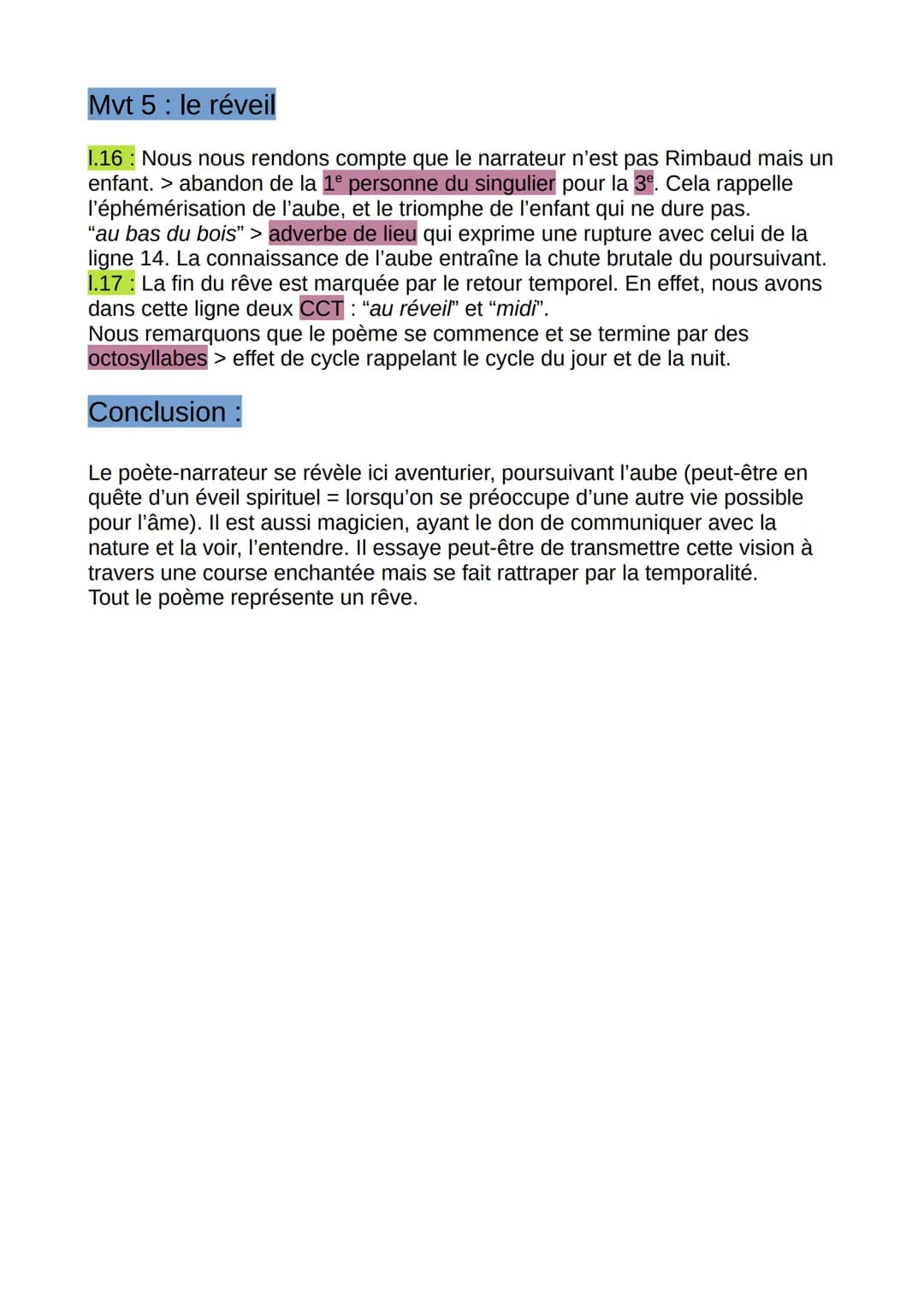 Introduction
Ce poème en prose appartient au recueil Illuminations écrit entre 1874 et
1875. Son étude permet de comprendre l'entreprise de 