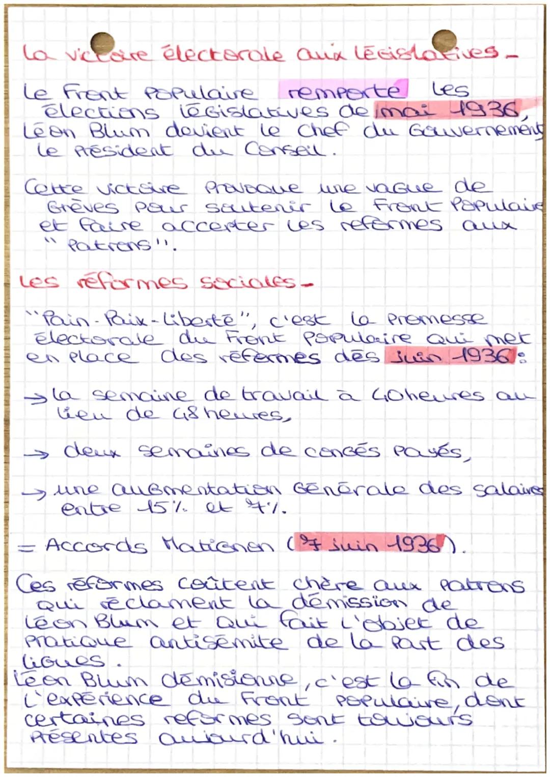 113
L'entre -2- Guerres
Front Populaire
3 partis de Gauche unis
Front Populaire
LV
Parti communiste
Parti socialiste
radicaux
unis 2
défendr