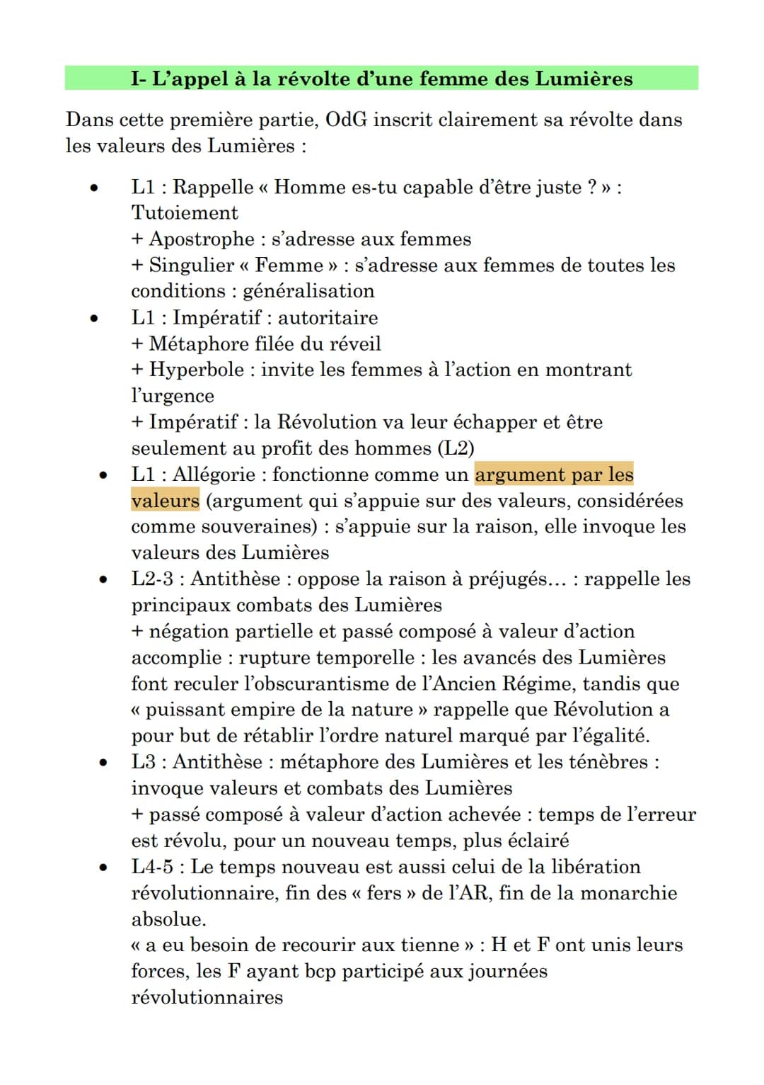 Lecture linéaire 4 : « Femme réveille-toi », Olympe de
Gouges
Marie Gouze (1748-1793), est l'auteur de nombreuses pièces de
théâtre sur des 