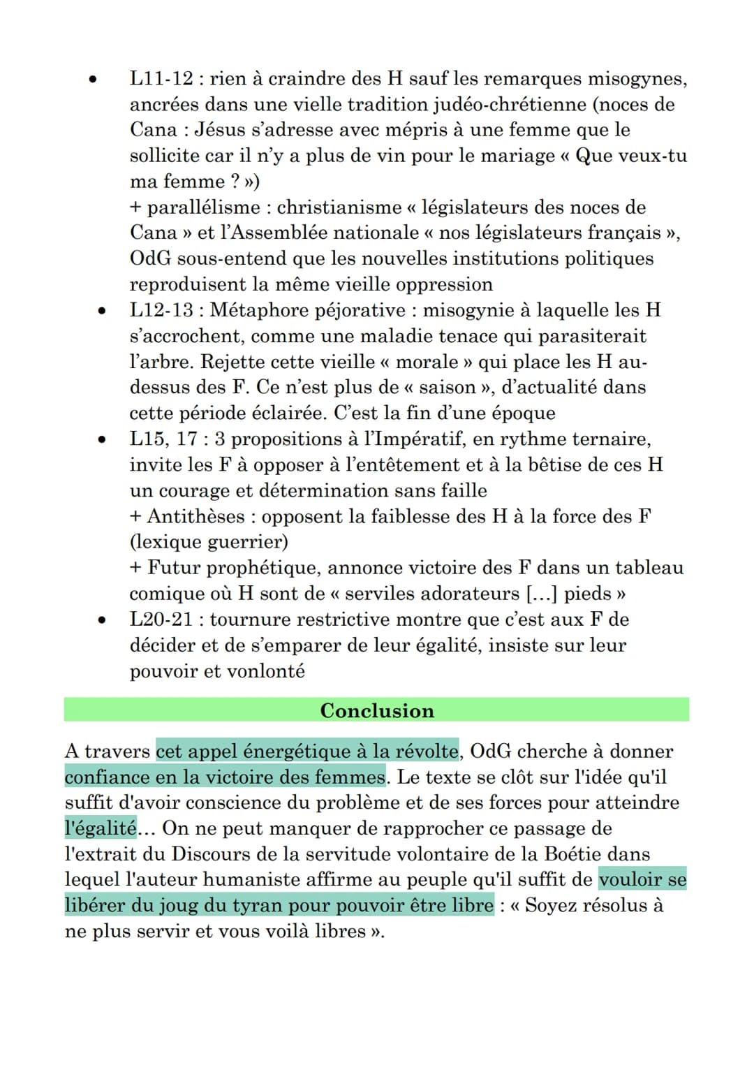 Lecture linéaire 4 : « Femme réveille-toi », Olympe de
Gouges
Marie Gouze (1748-1793), est l'auteur de nombreuses pièces de
théâtre sur des 