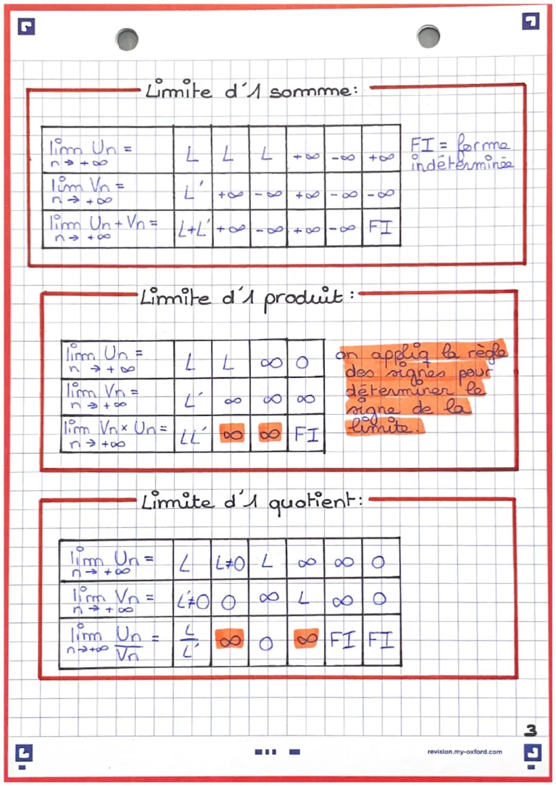Maths:-
。
limite d'une suite-
Définitions:
pour
on dit que
limite
forme Ja
+8
la suite (Un) admet
si tt intervalle de la
+∞[ avec a ER
conti