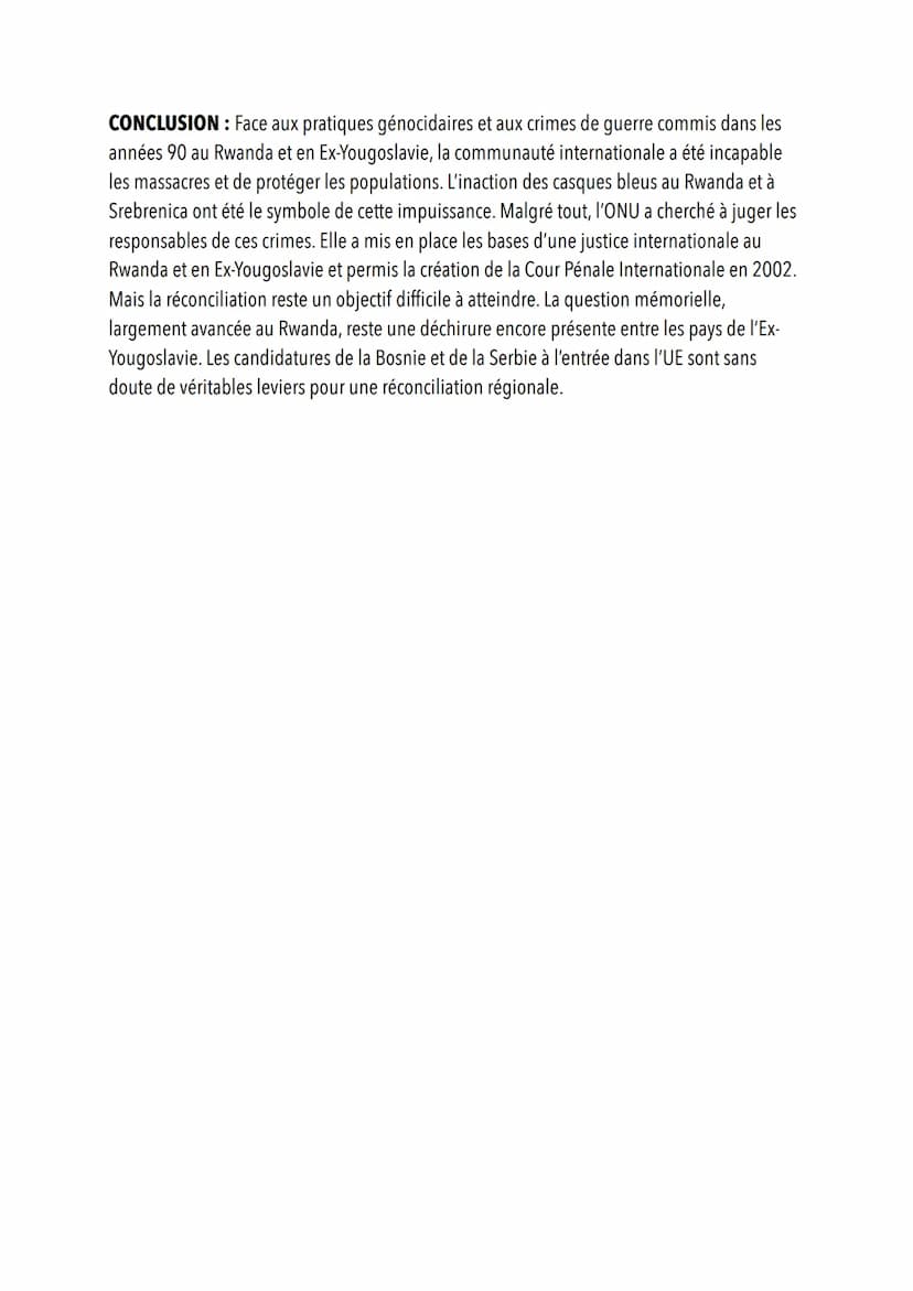 HISTOIRE ET MÉMOIRES
AXE 2: HISTOIRE, MÉMOIRES ET JUSTICE
L'ONU adopte en 1948 une convention pour la répression et la prévention du crime d