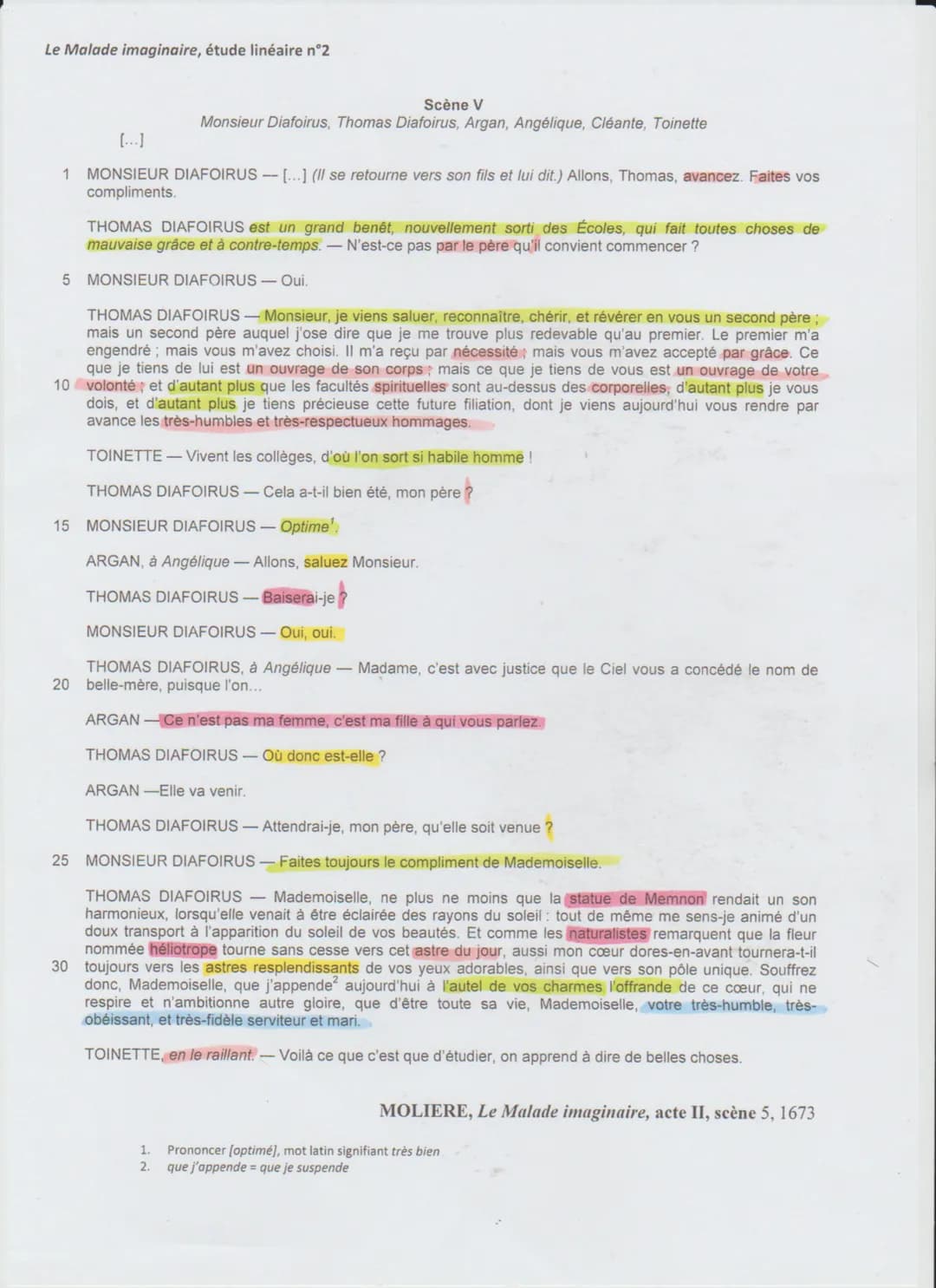 Moliele
definit
deal
Acte II Scene S
dramatinge
en ensemble
humain
17-18
Halade Imaginaire
de famille
pere
sa fitte Angelique avec
Comment H