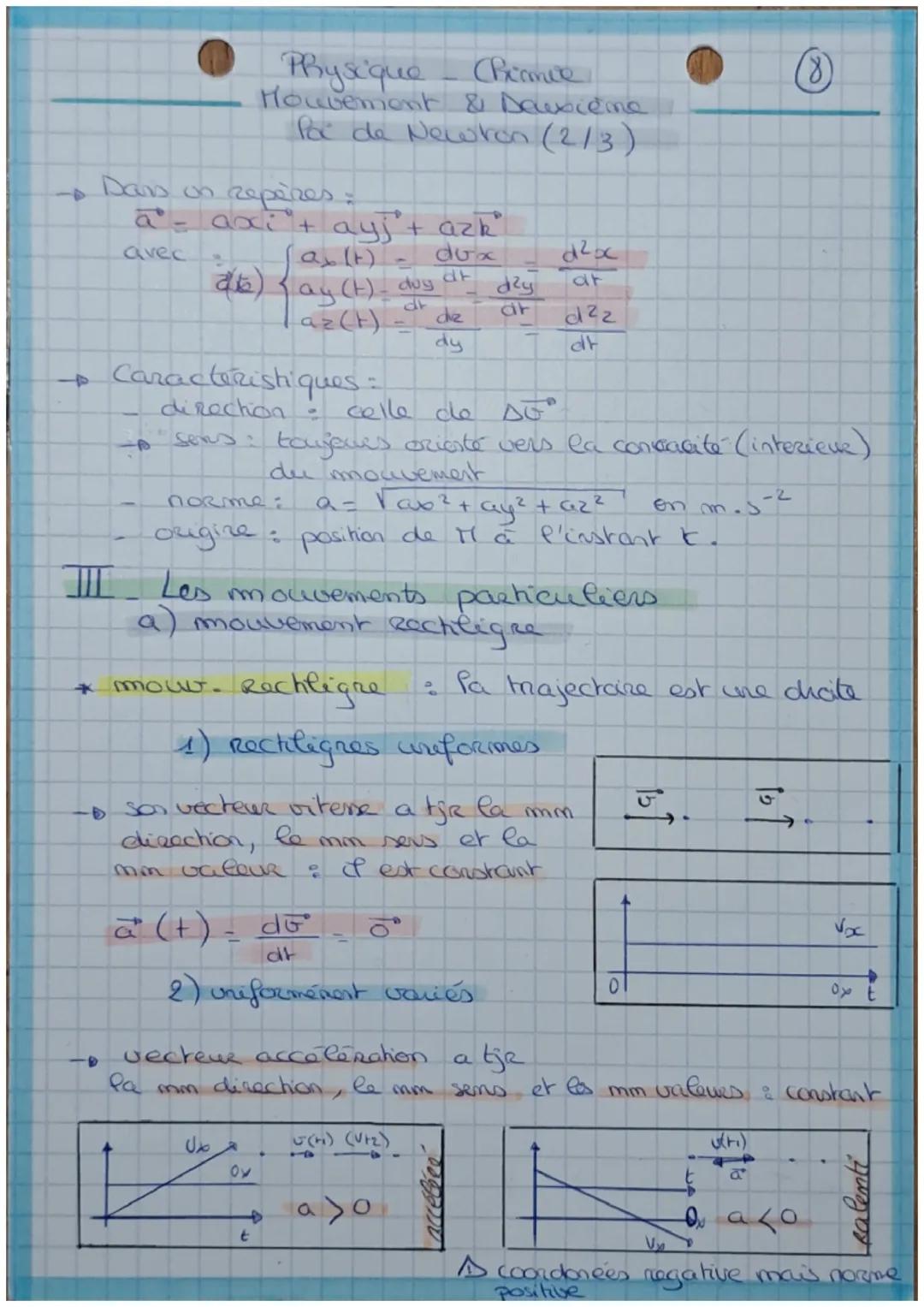 Physique-Chimie
Mouvement & Deuxième
foi de Newton (1/3)

I Introduction

* Pa cinématique : étude du mouvement independammerk
des causes qu