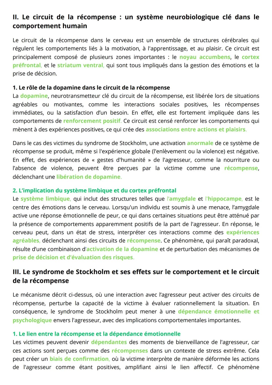 # GRAND ORAL SVT
Comment le syndrome de Stockholm affecte il le circuit
de la récompense dans le cerveau des victimes?

Le syndrome de Stock