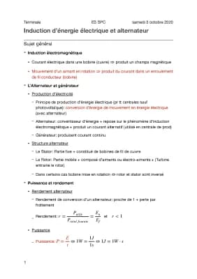 Know Induction d’énergie électrique et alternateur thumbnail