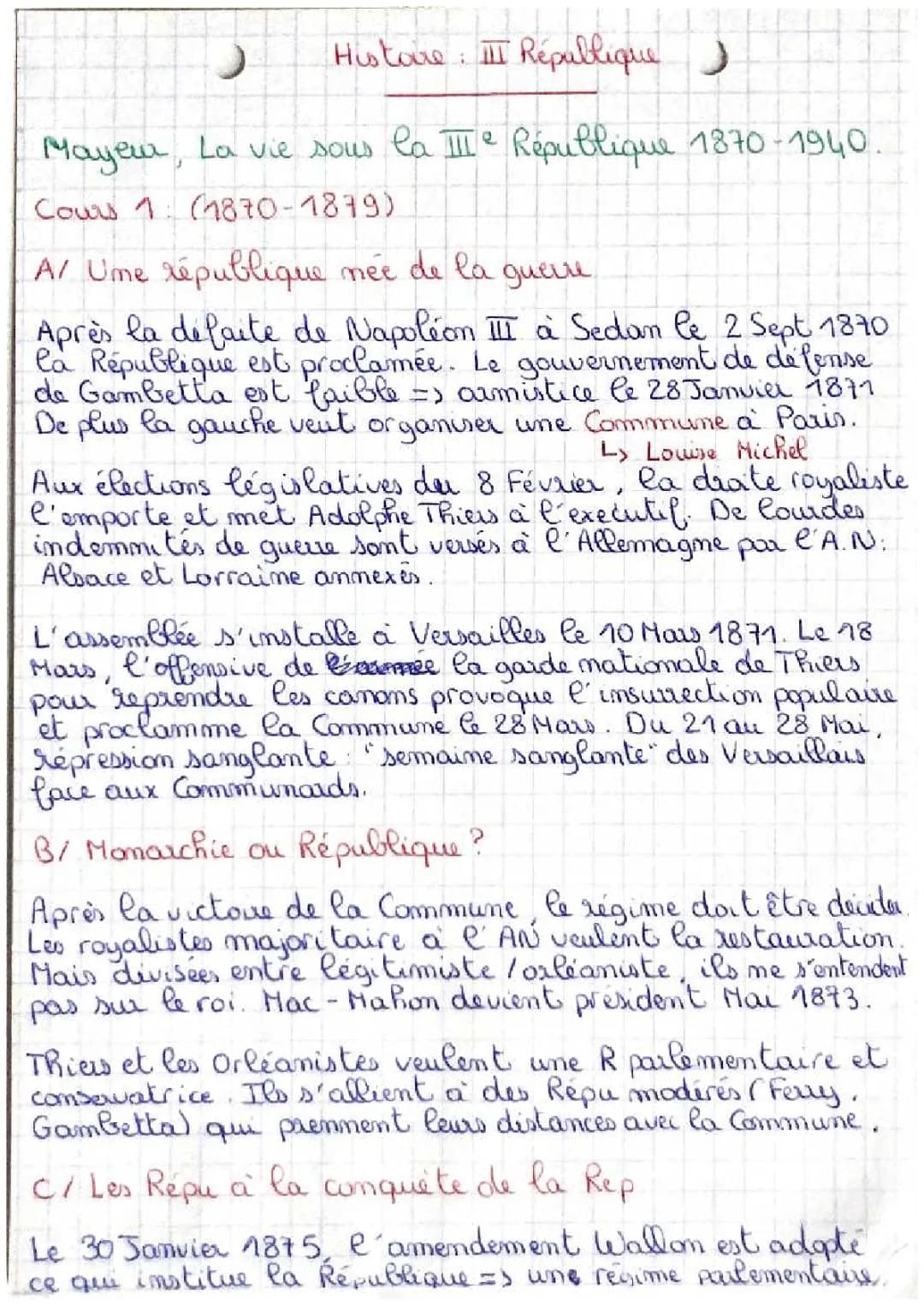 La 3e république 