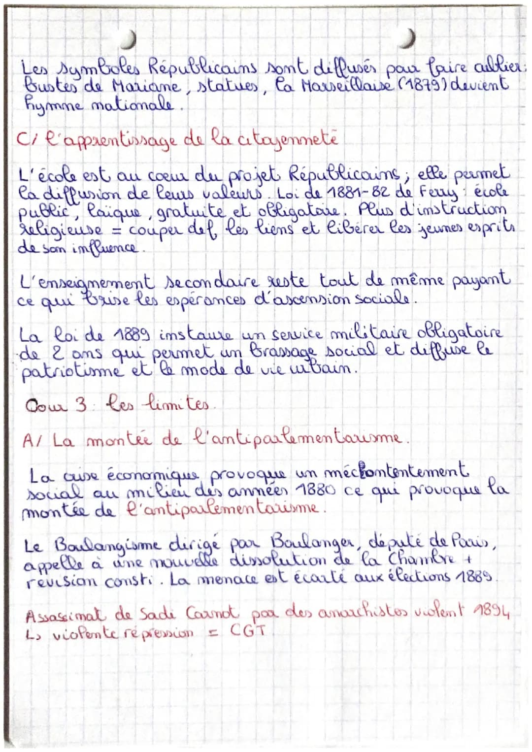 Histoire: III République )
e
Mayeur, La vie sous la III République 1870-1940.
Cours 1: (1870-1879)
A/ Ume république née de la guerre
Après 