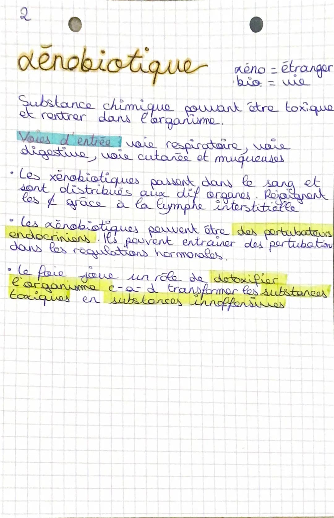 Définition Xénobiotique et Exemples - Cours Terminale ST2S